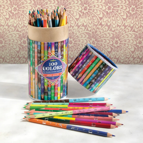 50 Double Sided Pencils - 100 Colors