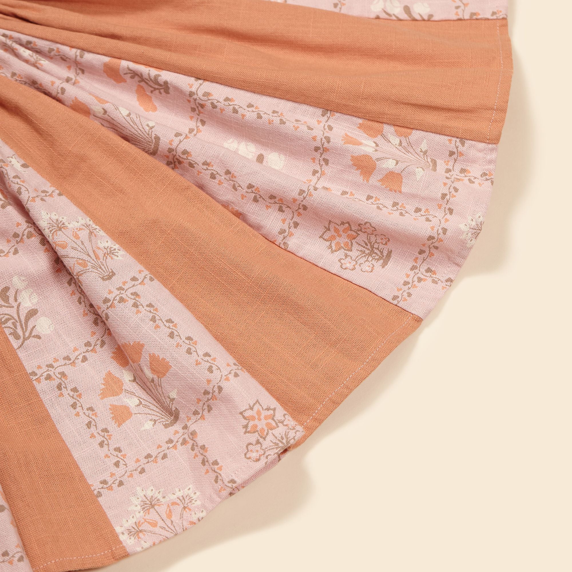 Apolina, Maja Skirt in Desert Rose/Cabin Quilt Petal – CouCou