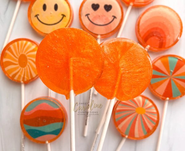 Choose Happy Lollipops, Peach Flavor