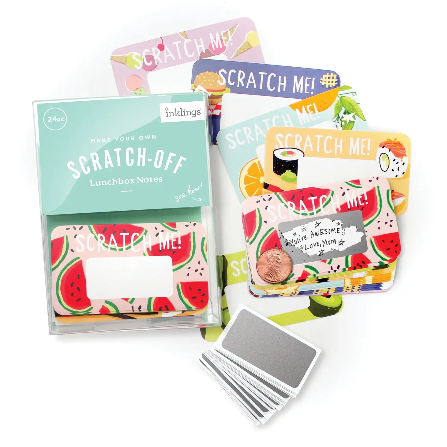 Scratch-off Valentines - Floral 18pk Class Pack