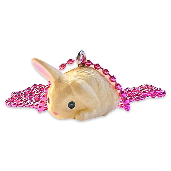 Deluxe Japanese Bunny Necklace - Red Bowl