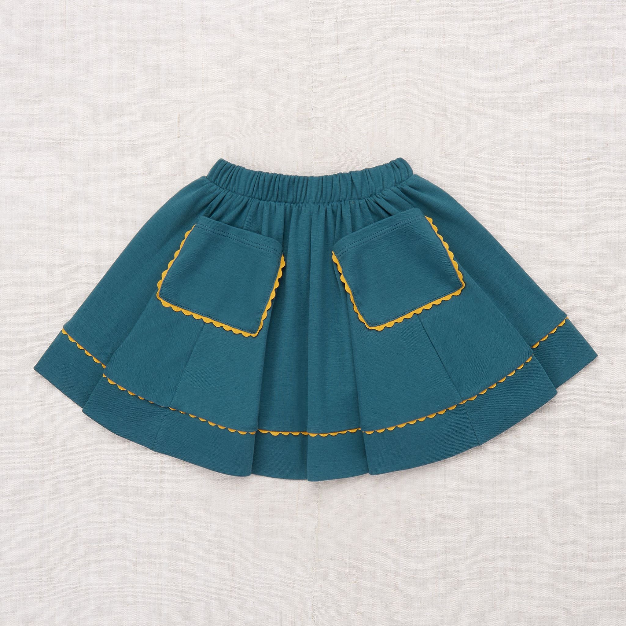 Rickrack Circle Skirt in Atlantic