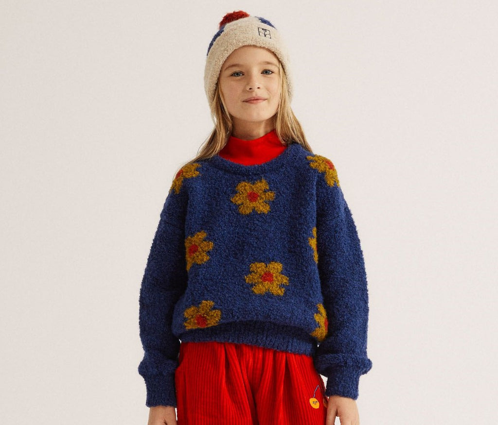 Daisies Sweater in Blue