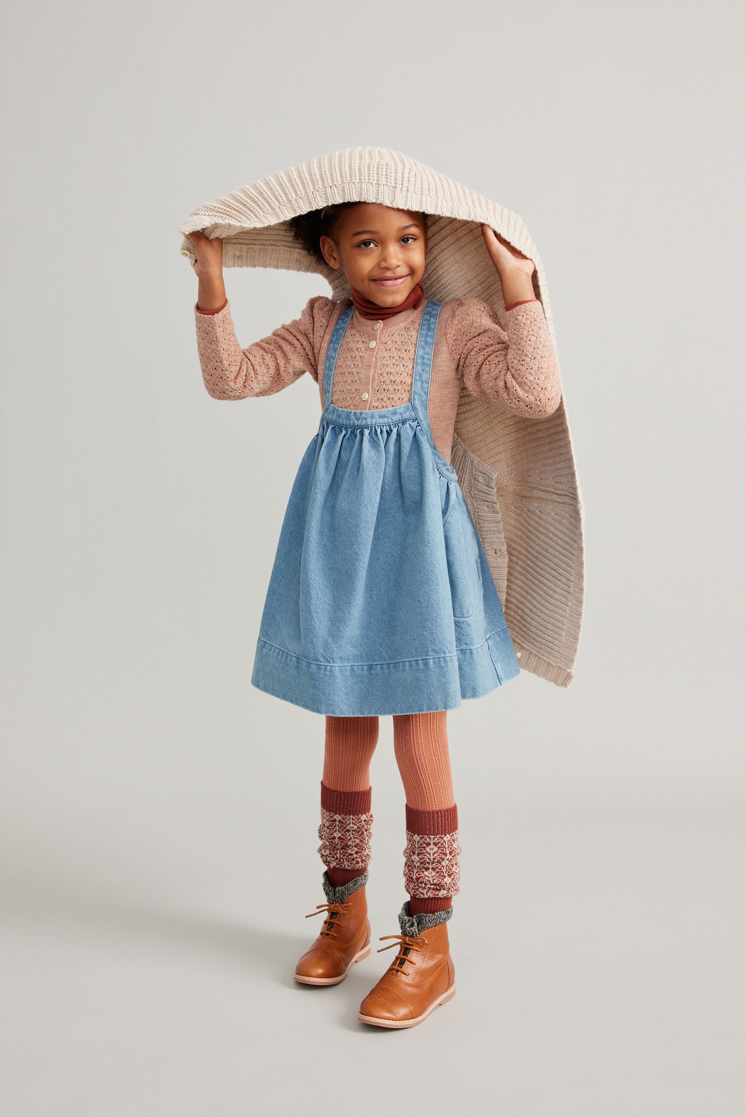 soor ploom□Eloise Pinafore Chambray□4y-