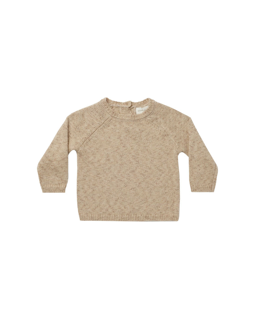 Speckled Knit Sweater in Latte