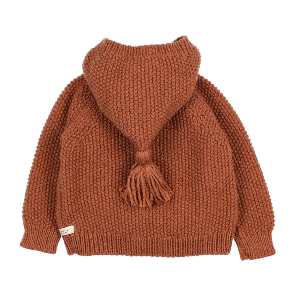 Hood Cardigan in Cocoa