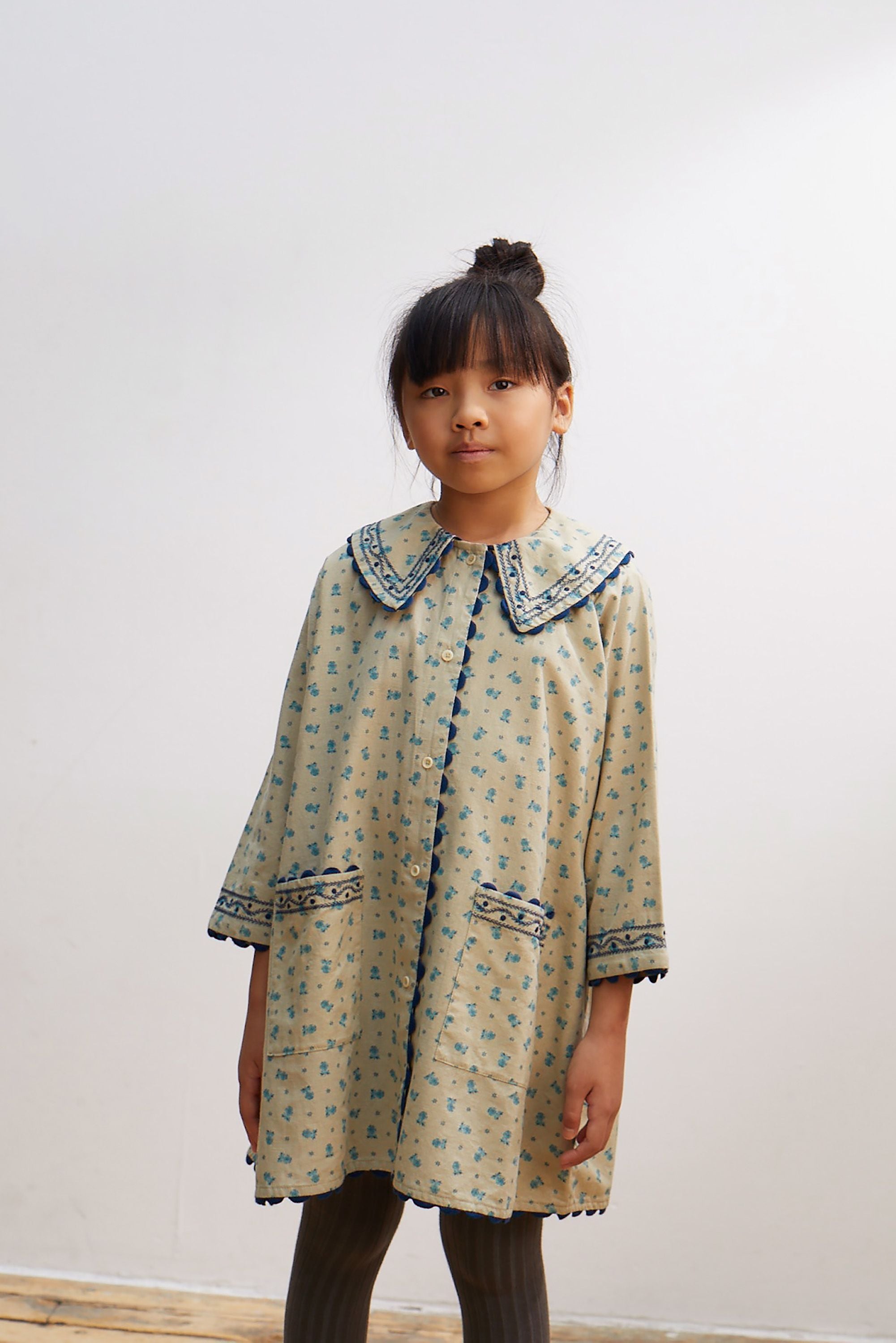 Apolina, Clara Shirt Dress in Pansy Garden Willow – CouCou