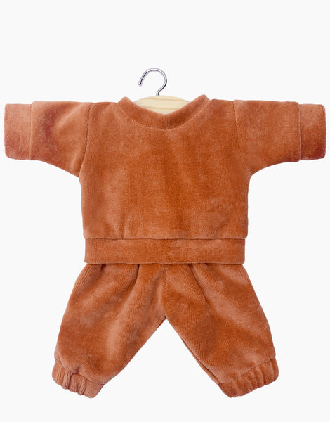 Liam Set in Nikky Camel Velvet