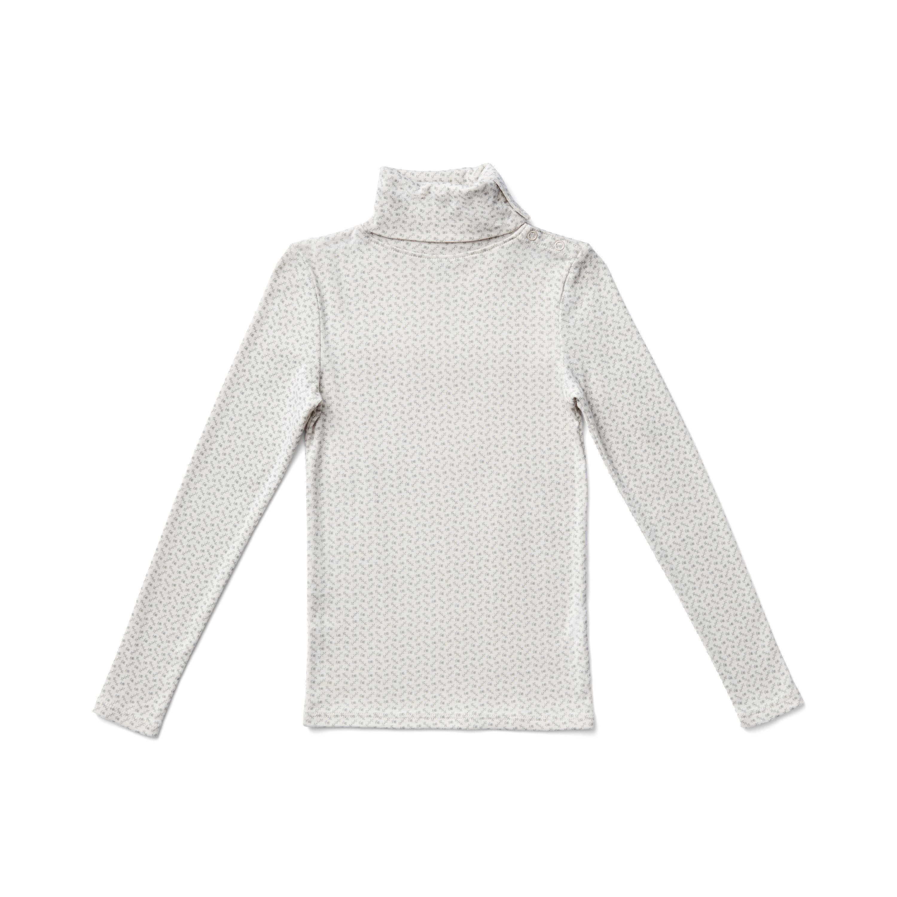 L/S Snap Turtleneck in Cross Stitch