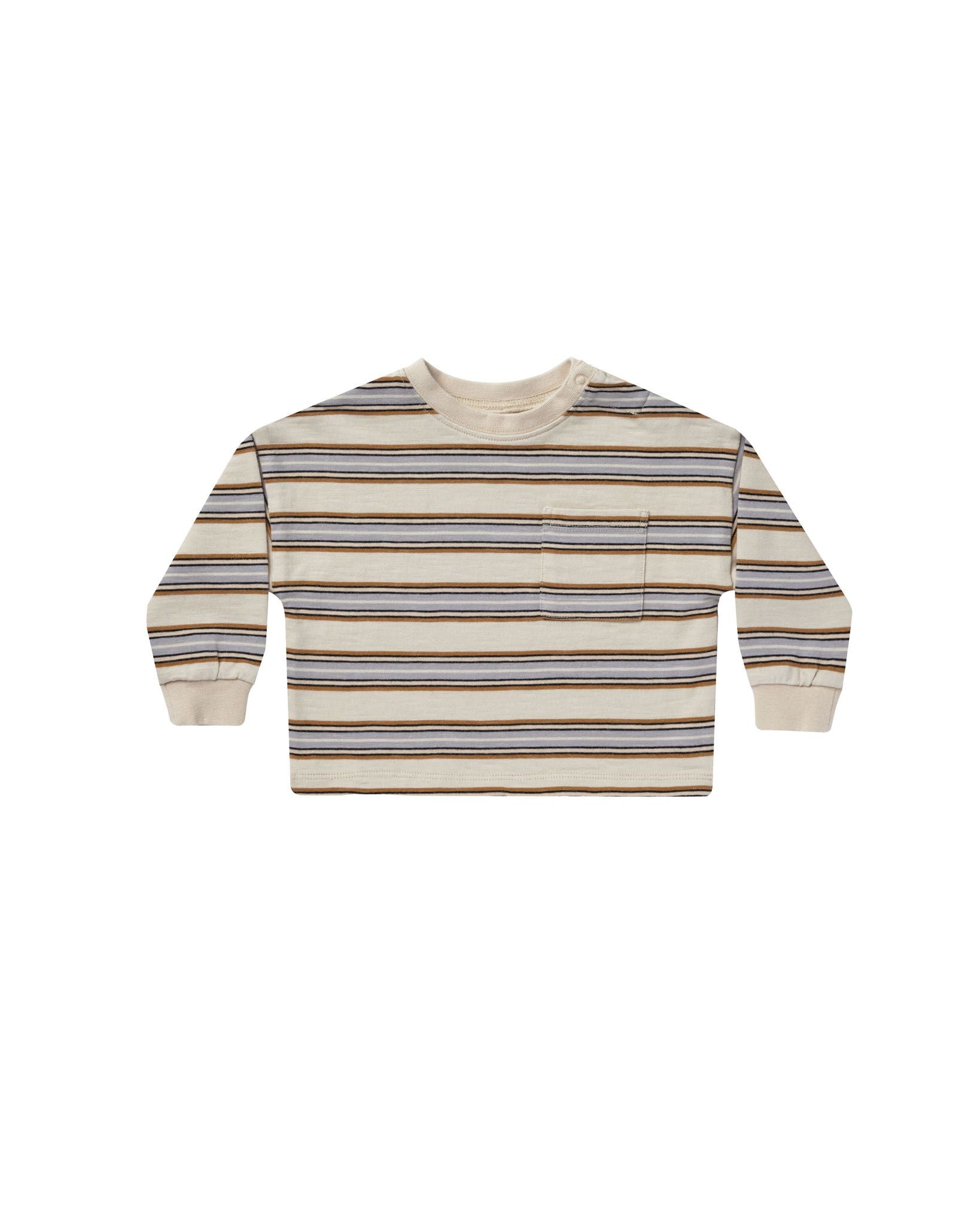 Rylee + Cru, L/S Tee in Vintage Stripe – CouCou