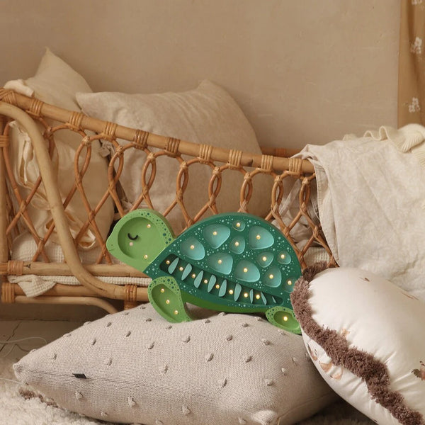 Turtle Lamp - Ocean Green