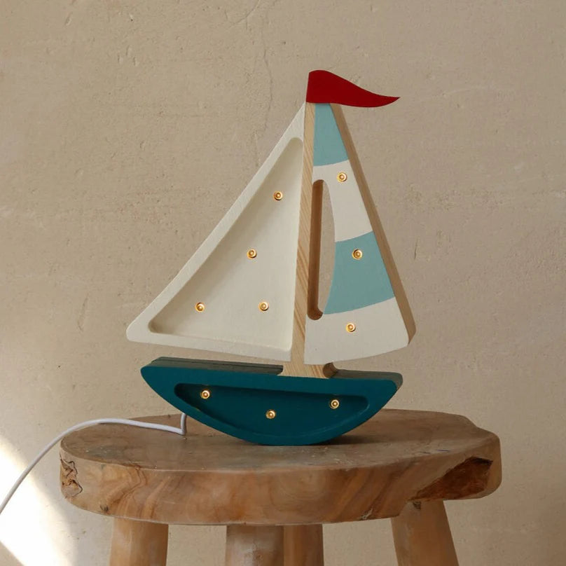 Mini Sailboat in Teal