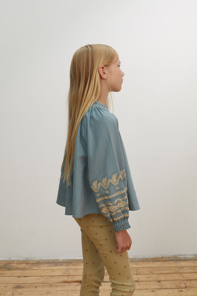 Meera Blouse in Bluebell