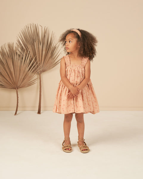 Cicily Dress in Pink Daisy