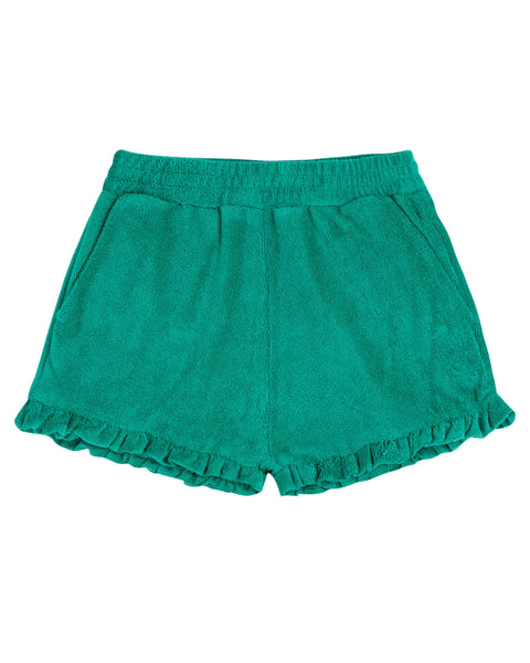 Terry Cotton Shorts - Haricot