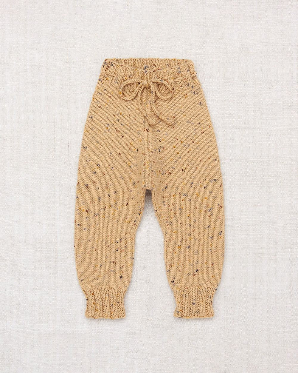 Layette Snowy Day Leggings in Camel Confetti