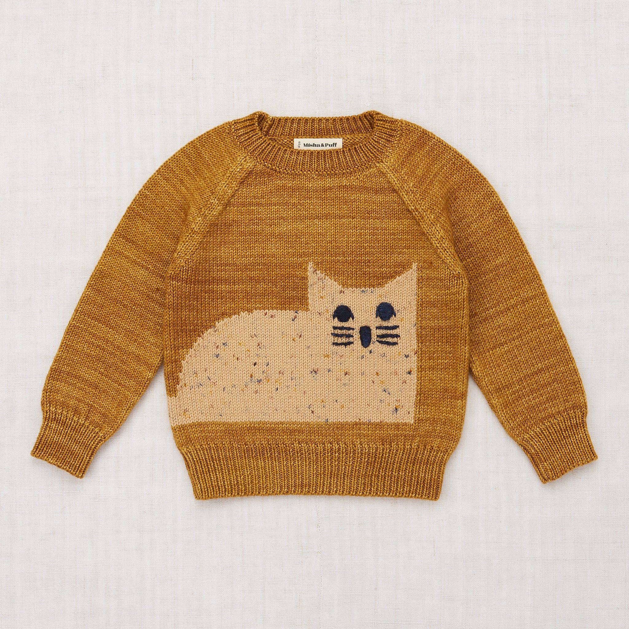 Misha and Puff, Cat Sweater in Spun Gold – CouCou
