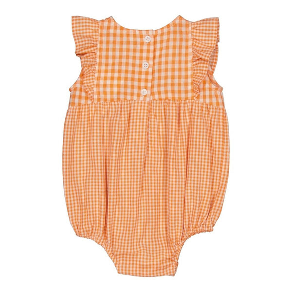 Titi Overall in Gingham Apricot