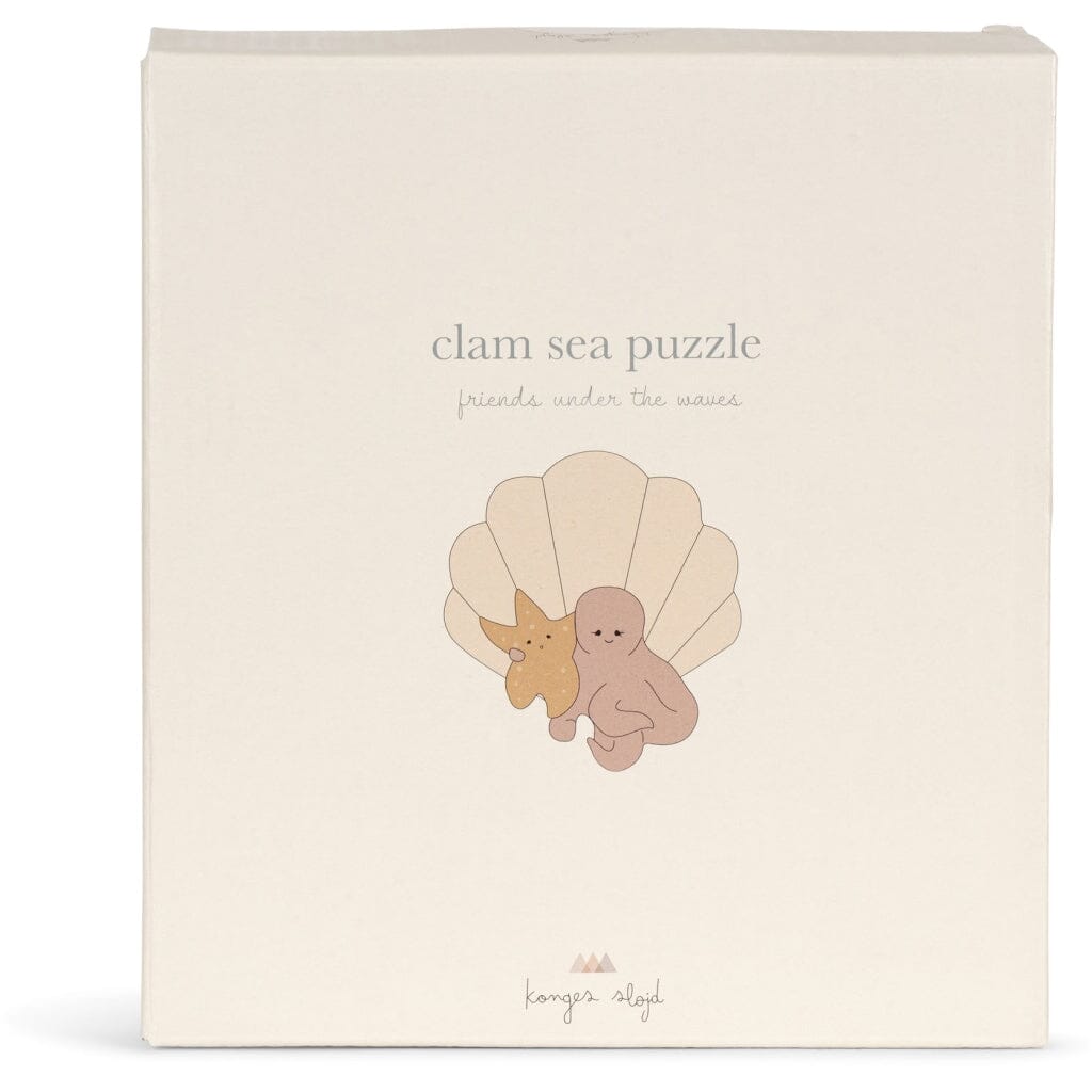 Sea Animals Wood Clam Puzzle
