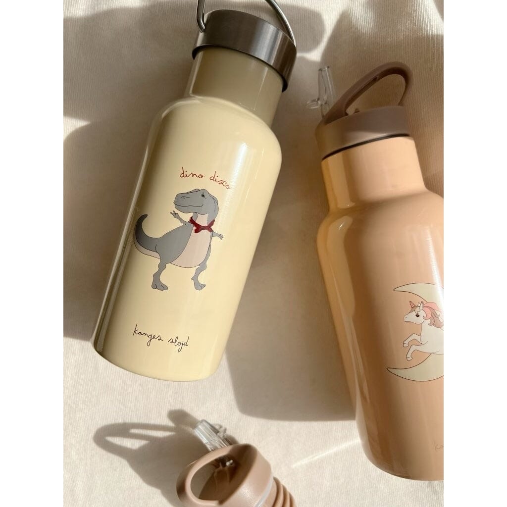 Cute Cartoon Vacuum Insulated Water Bottle Simple Thermo Canteen