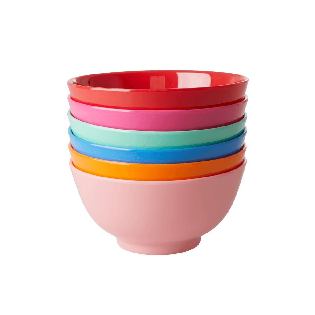 RICE,Bowl in 6 Assorted "Choose Happy" Colors,CouCou,Kitchenware