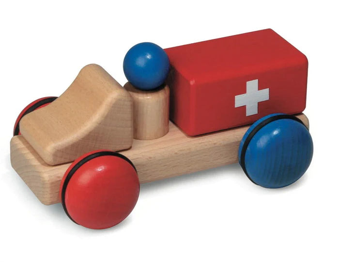Mini Wooden Ambulance