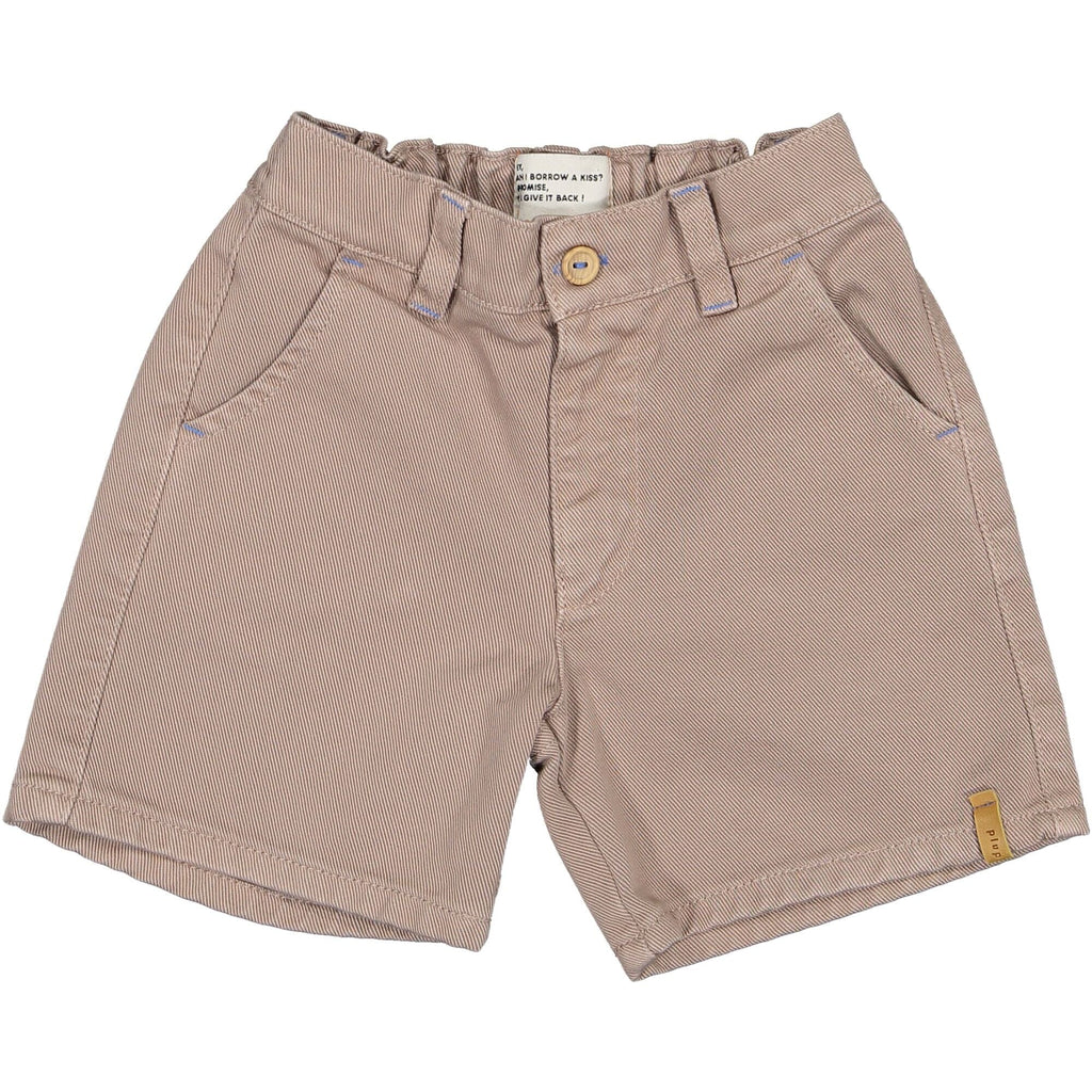 Boy Shorts in Taupe Canvas