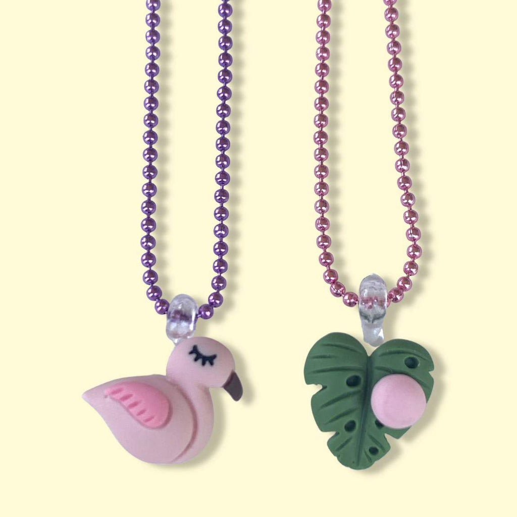 BFF Flamingo Necklace Set