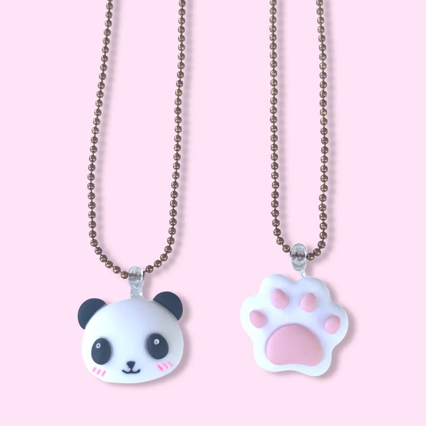 Pop Cutie Panda Paw BFF Necklace Set CouCou