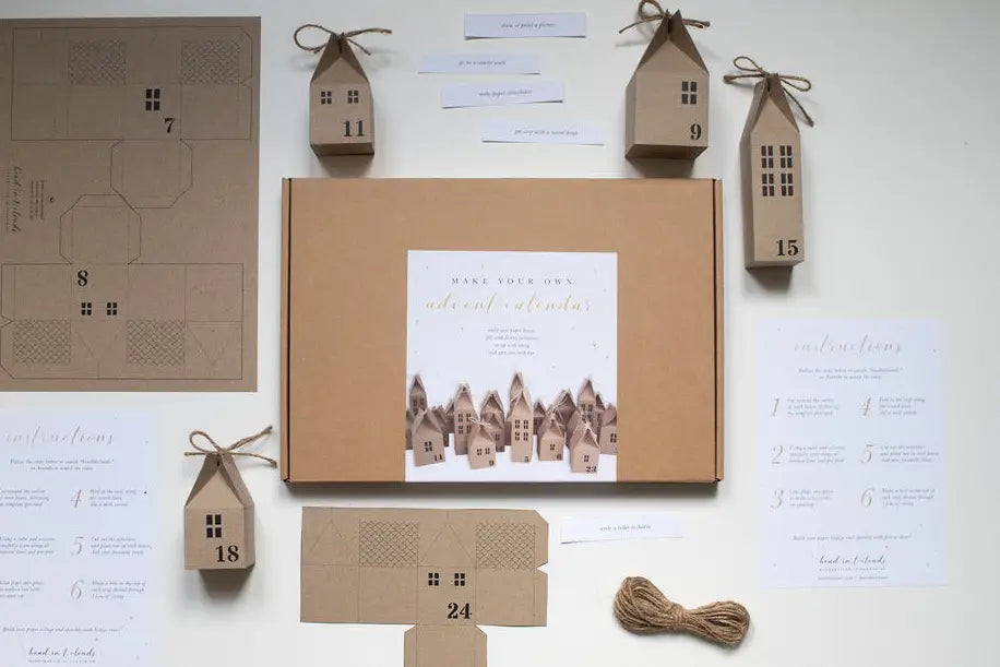 DIY Advent Calendar Houses Kit