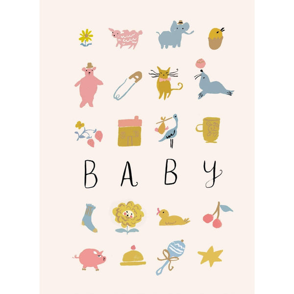 Roger La Borde,Baby Toys Greeting Card,CouCou,Crafts & Stationary