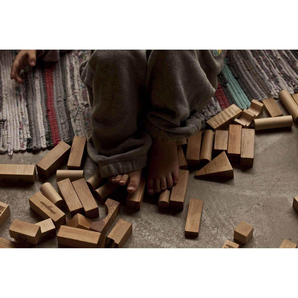 Wooden Story,Natural Blocks XL, 63 Pieces,CouCou,Toy