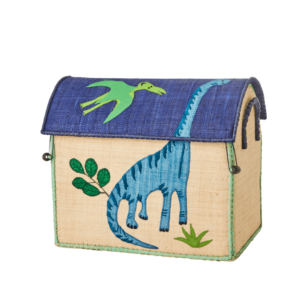 Small Toy Basket in Dinosaur Design