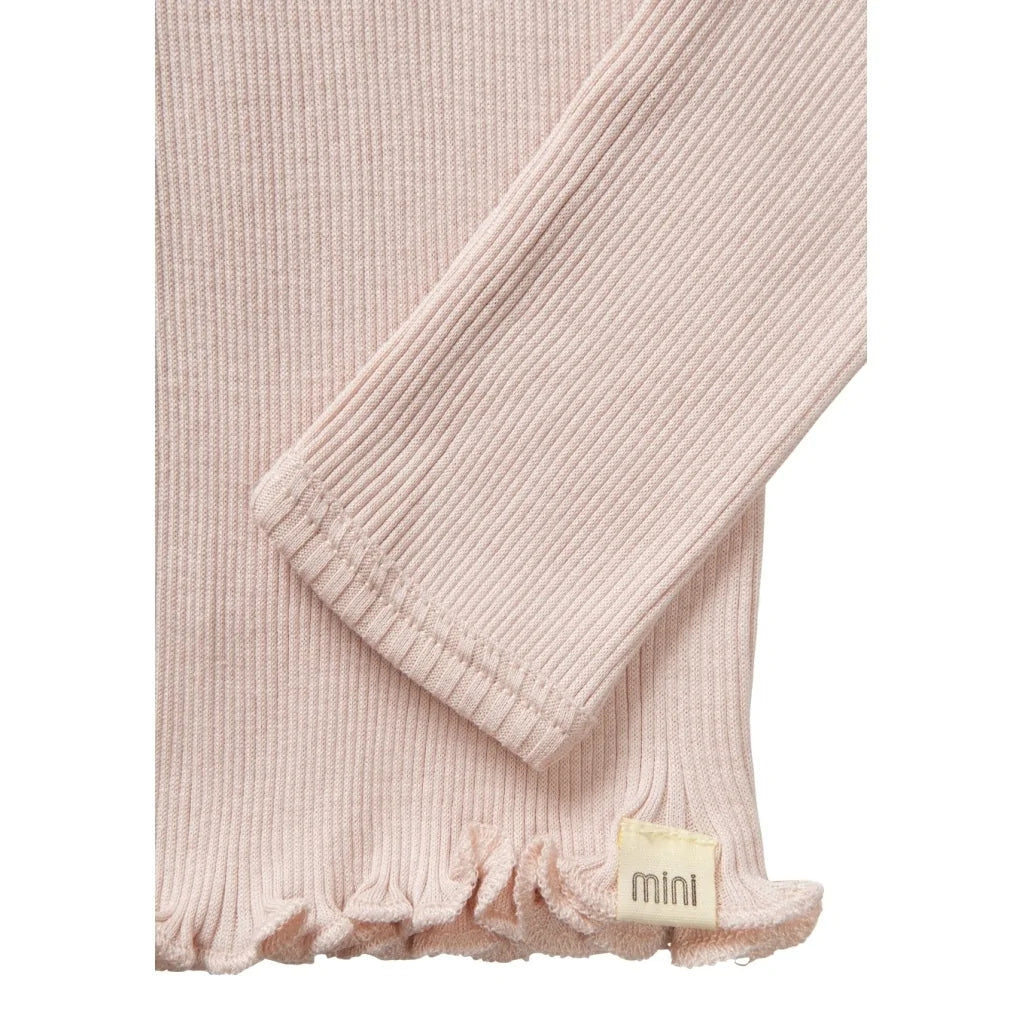 Bui Turtleneck Tee in Sweet Rose