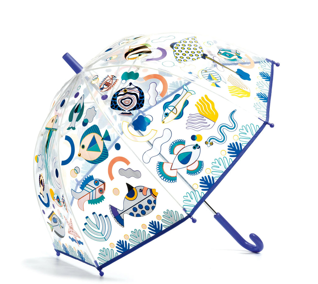 Kids Umbrella, Fishes Color-Changing