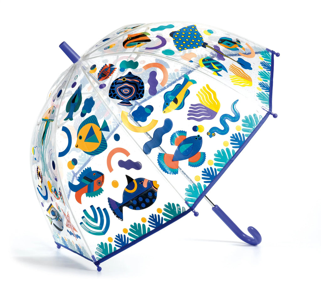 Kids Umbrella, Fishes Color-Changing