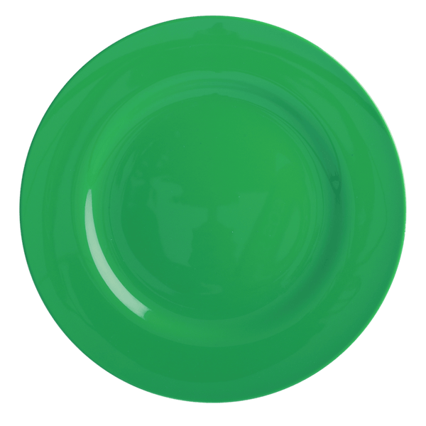 RICE,Kids Melamine Dinner Plate in Forest Green,CouCou,Kitchenware
