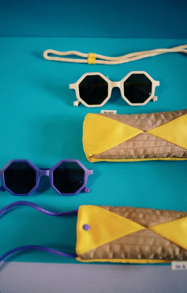 YEYE x Mini Kyomo - White Sunglasses + Pouch