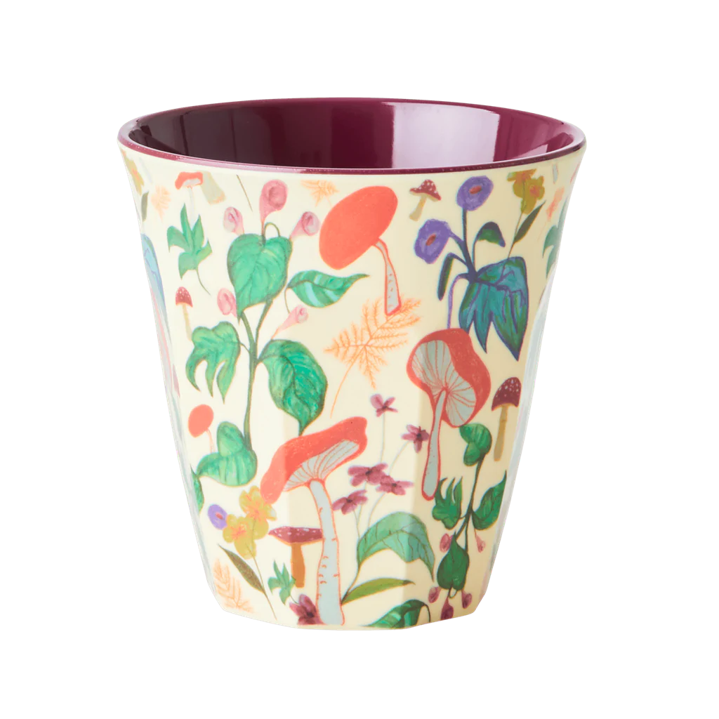 Cup in Mushroom Print