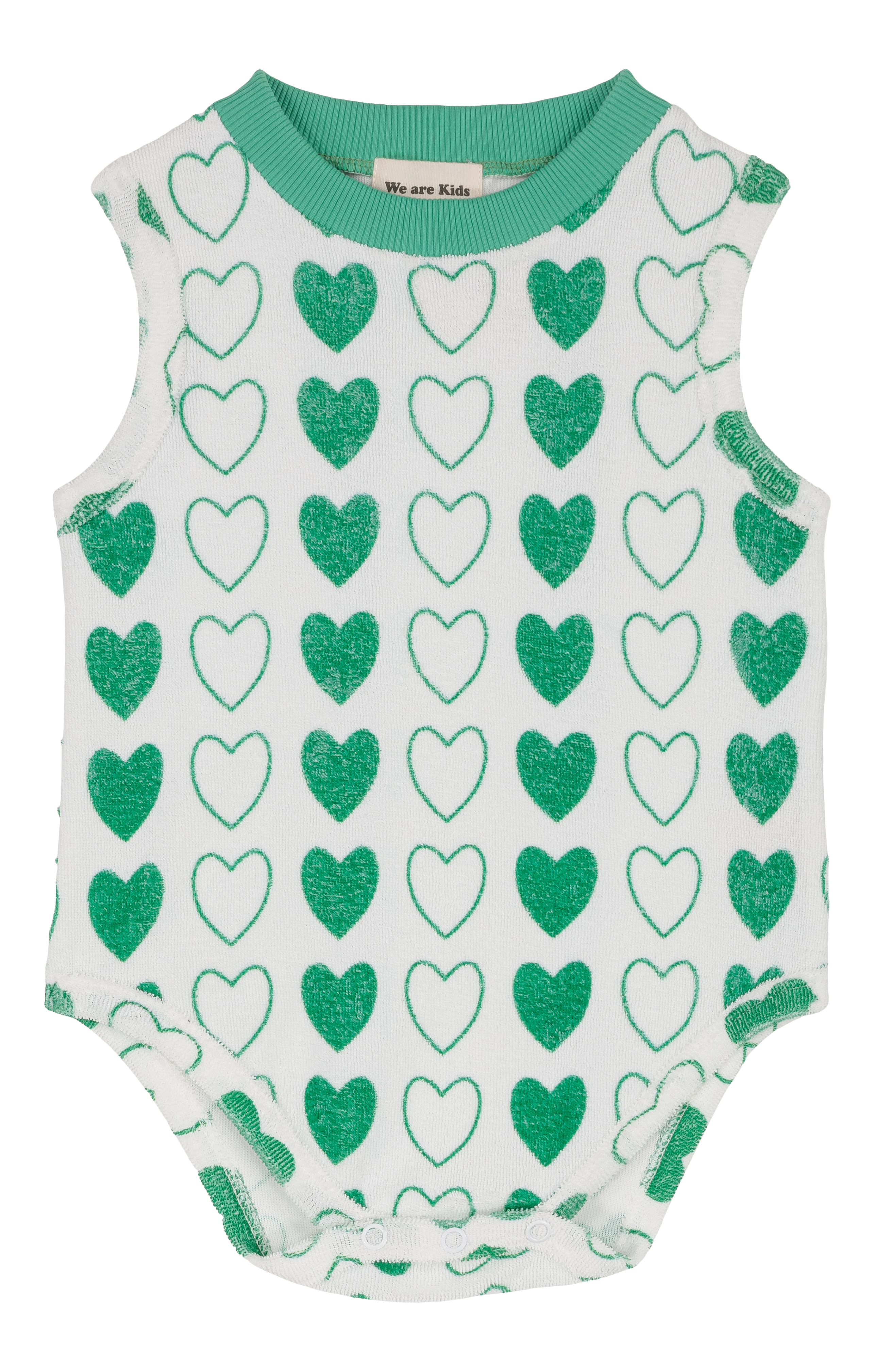We Are Kids, Orso Bodysuit in Green Hearts – CouCou