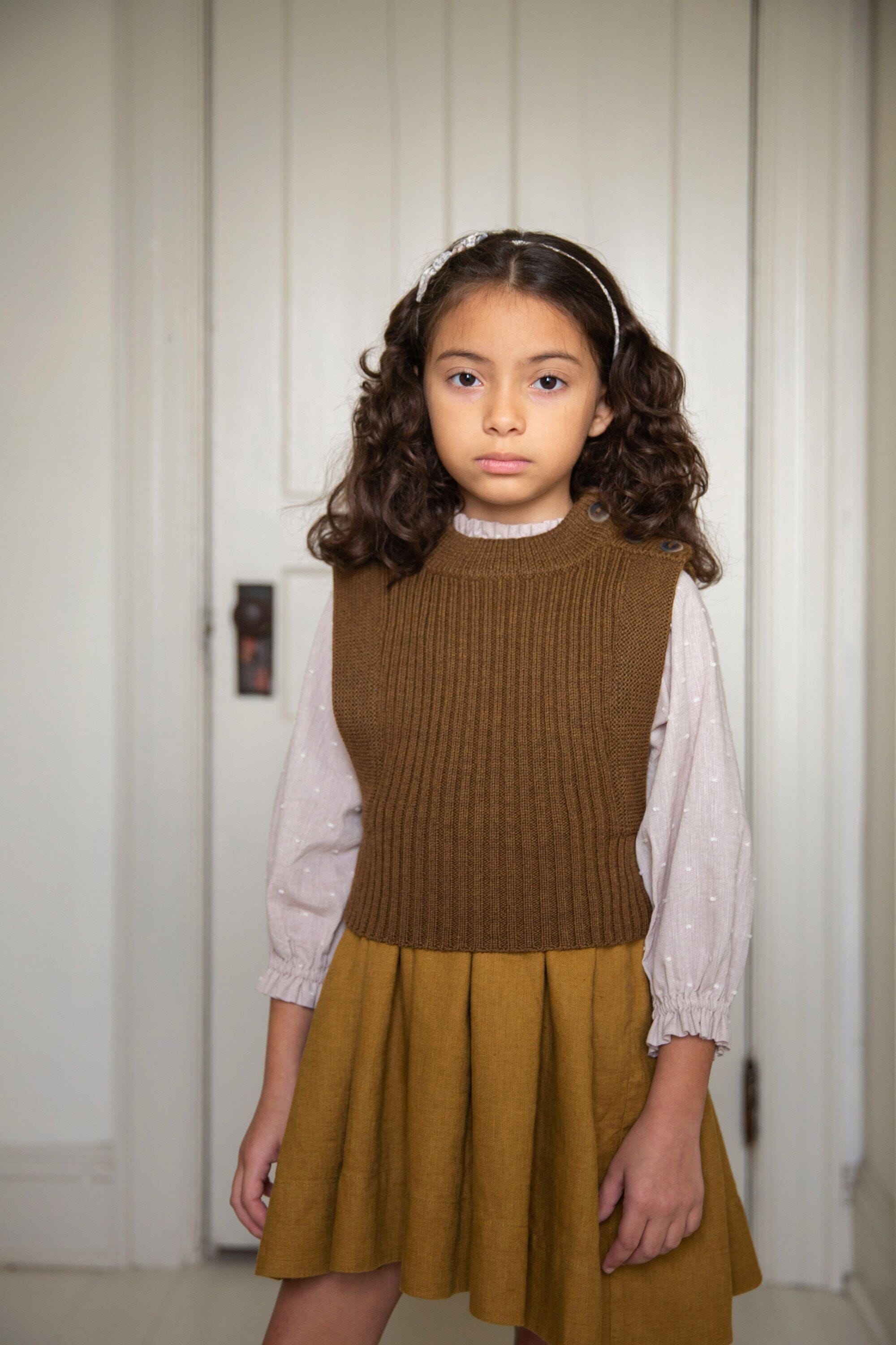 Soor Ploom, Enola Pinafore in Old Gold – CouCou