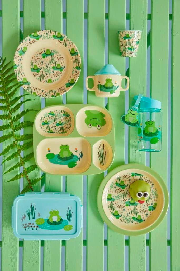 Lunch Plate in Frog Print