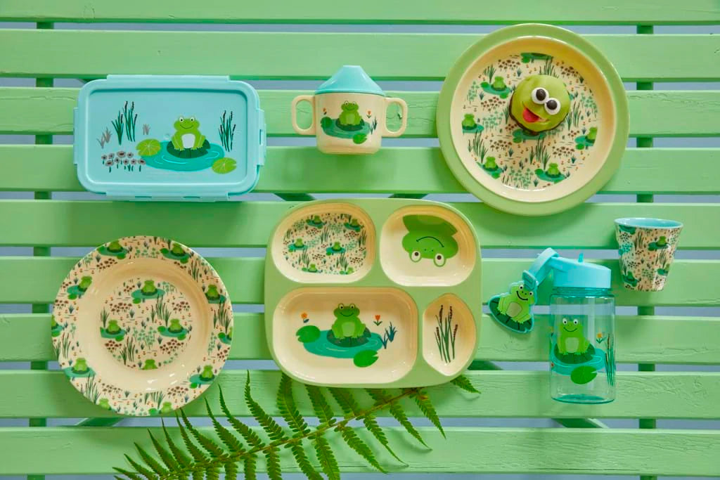 Lunch Plate in Frog Print
