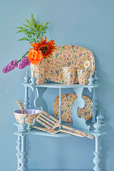 Rectangular Plate in Wild Flower Print