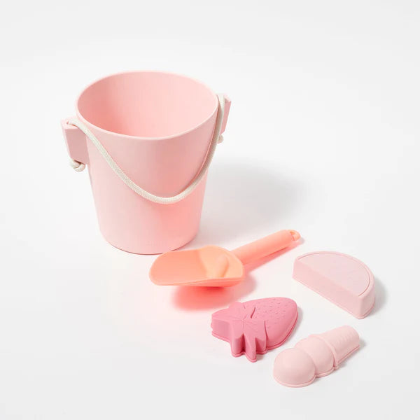 Silicone Bucket & Spade Set Pink