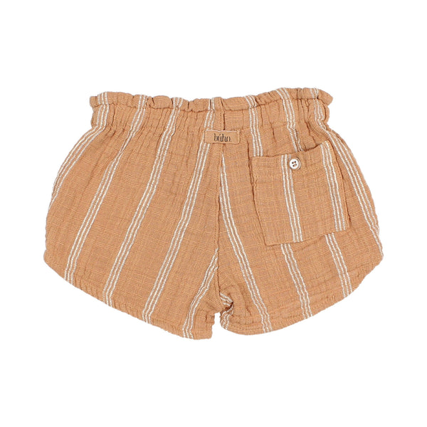 Stripes Shorts in Caramel