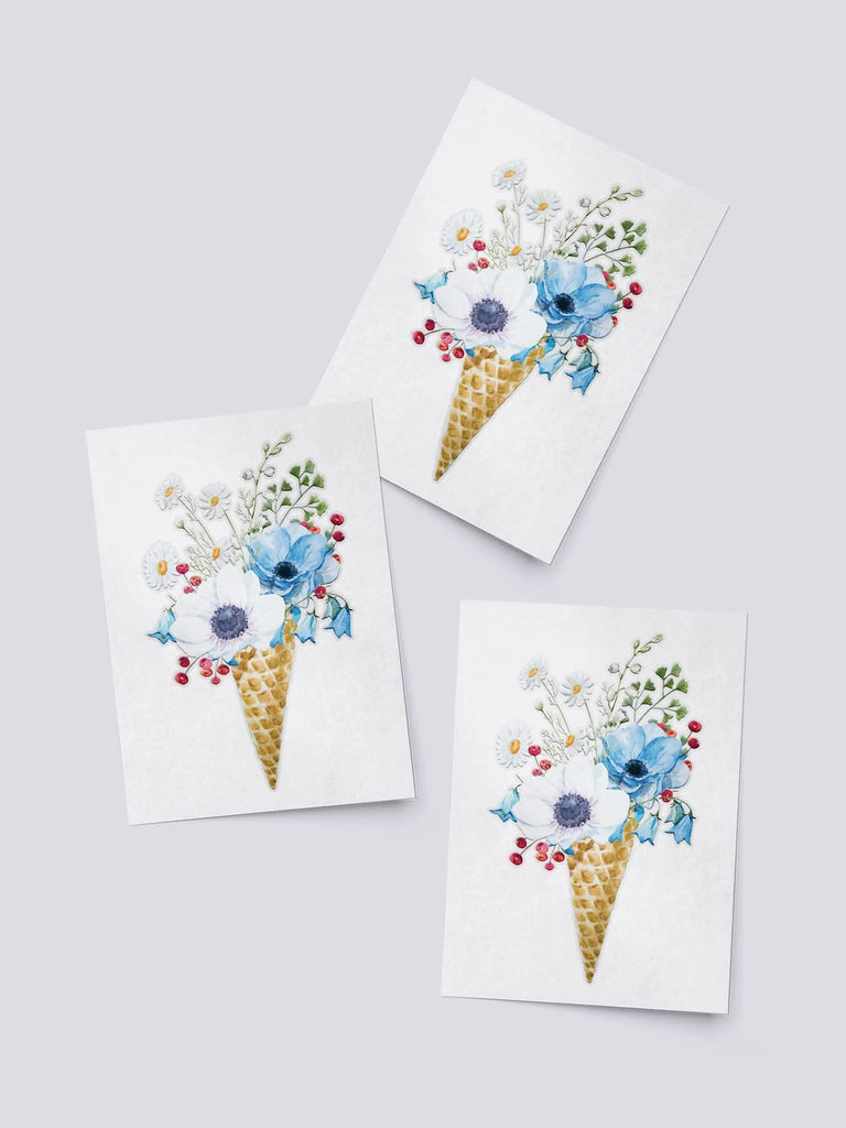 Flower Ice Cream Tattoos