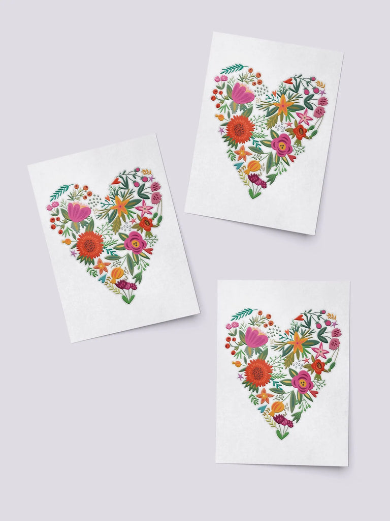 Flower Heart Tattoos