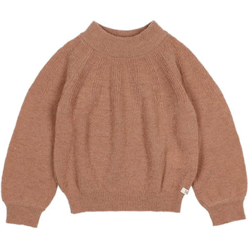 Búho,Fine Knit Sweater in Antic Rose,CouCou,Girl Clothes