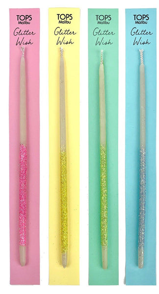 TOPS Malibu,Single Glitter Beeswax Candles - Multicolor,CouCou,Party